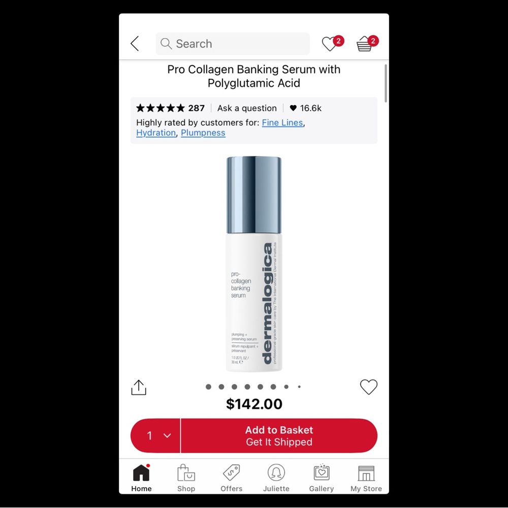 dermalogica Pro Collagen Banking Serum - White & Silver Blue Cap